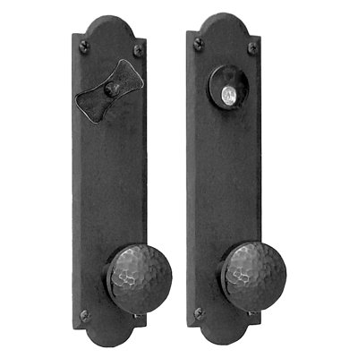 Black Knobs With Deadbolt Entry Set