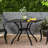 38.48" Square Patio Table, Aluminium, Black Sand Mesmerize Aluminium 38.48 Square, Touch