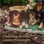 Statue jardinière Rottweiler
