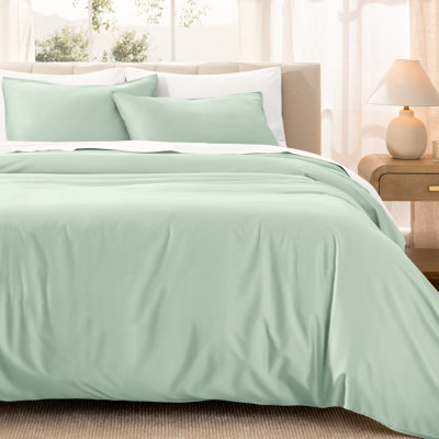 Ensemble de housse de couette en satin de coton 400 fils 400 fils