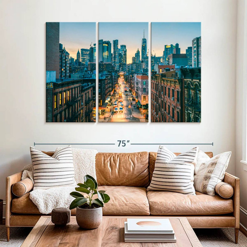 Sireci Lower Manhattan Twilight Rush, 42" H x 65" W