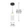 Mirah 1 - Light Matte Black LED Cylinder Pendant