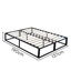 Metal 4Ft Platform Bed Black-69776052