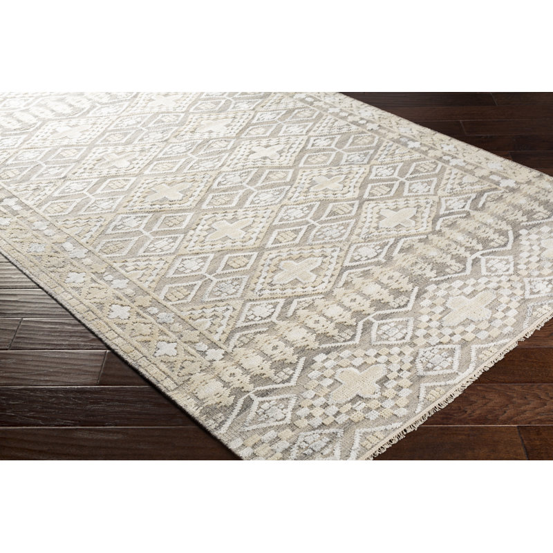Tapis brun clair / kaki Indrakumar, Rectangle 6 pi x 9 pi