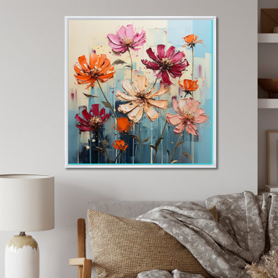 «Zinnias Bold» sur toile