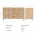 ARIEL Monreau 60" Solid Wood Single Bathroom Vanity Base Only in Oak-99377272
