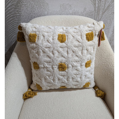 Handwoven Geometric Throw Pillow
