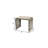 20" Gold Metal Rectangular End Table