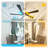 5 - Blade Propeller Ceiling Fan With Remote Control