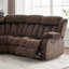 Canapé modulaire inclinable manuel rembourré en microfibre 7 pièces 108,8 po de largeur 108,8 po-989408646