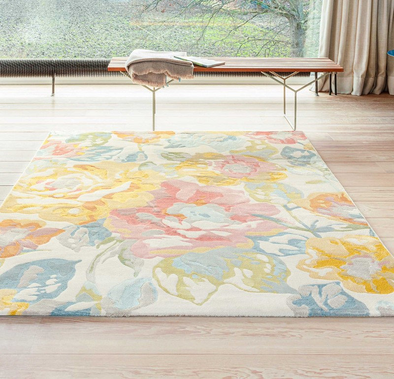 Deenya Rectangle Abstract Area Rug, Rectangle 135 x 200cm