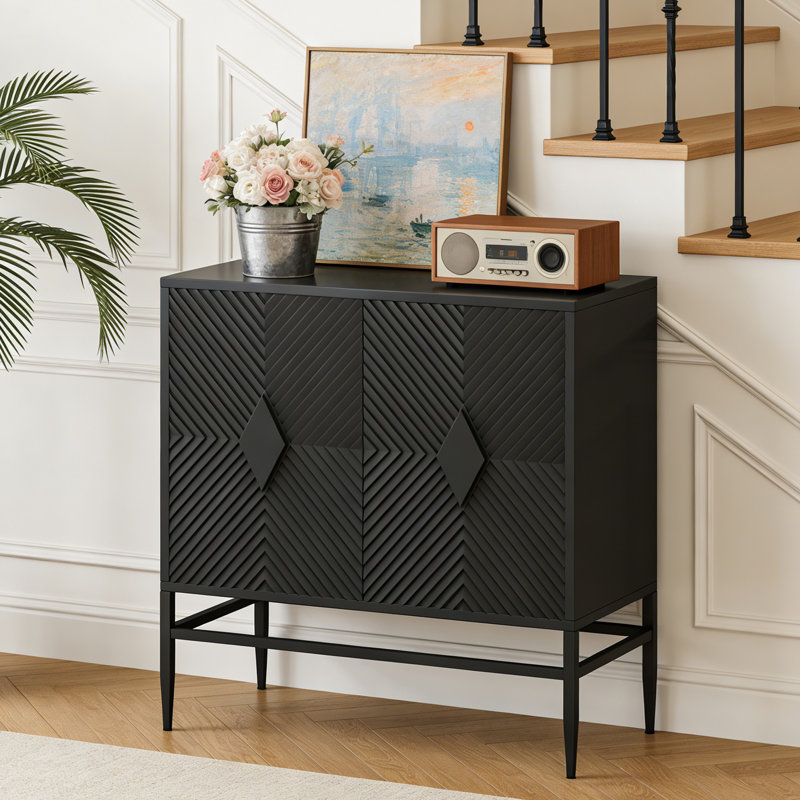 31.5"  Double Door Storage Sideboard with Adjustable Shelves
