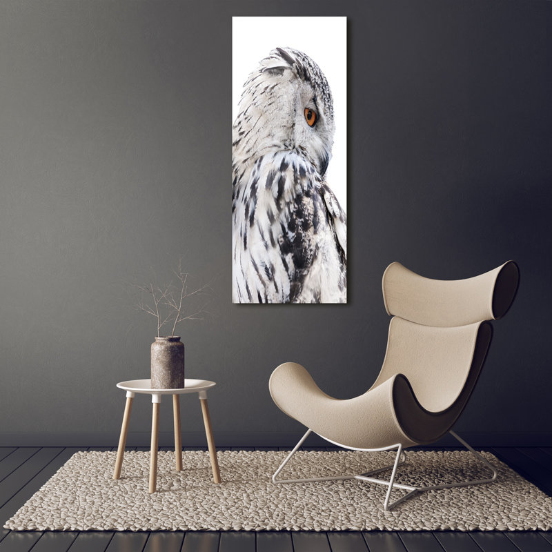 White Owl - Wrapped Canvas Print