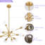 Lustre linéaire spoutnik moderne à 12 lumières Lilwenn-307384642