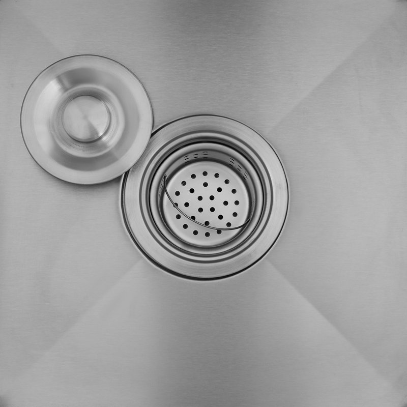 Modern Minimalist Multifunctional Drop-In Stainless Steel Kitchen Rectangular Single Sink Silver, Silver