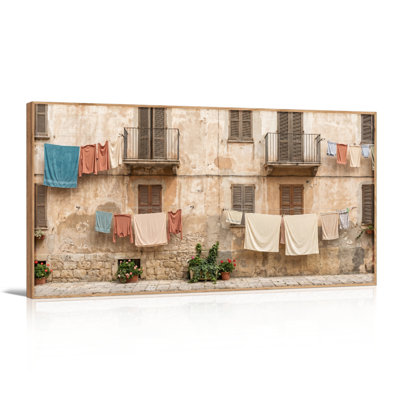 Blanchisserie, impression sur toile, ensemble de 1