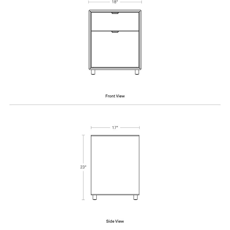 Dang 2 - Drawer File Cabinet, White
