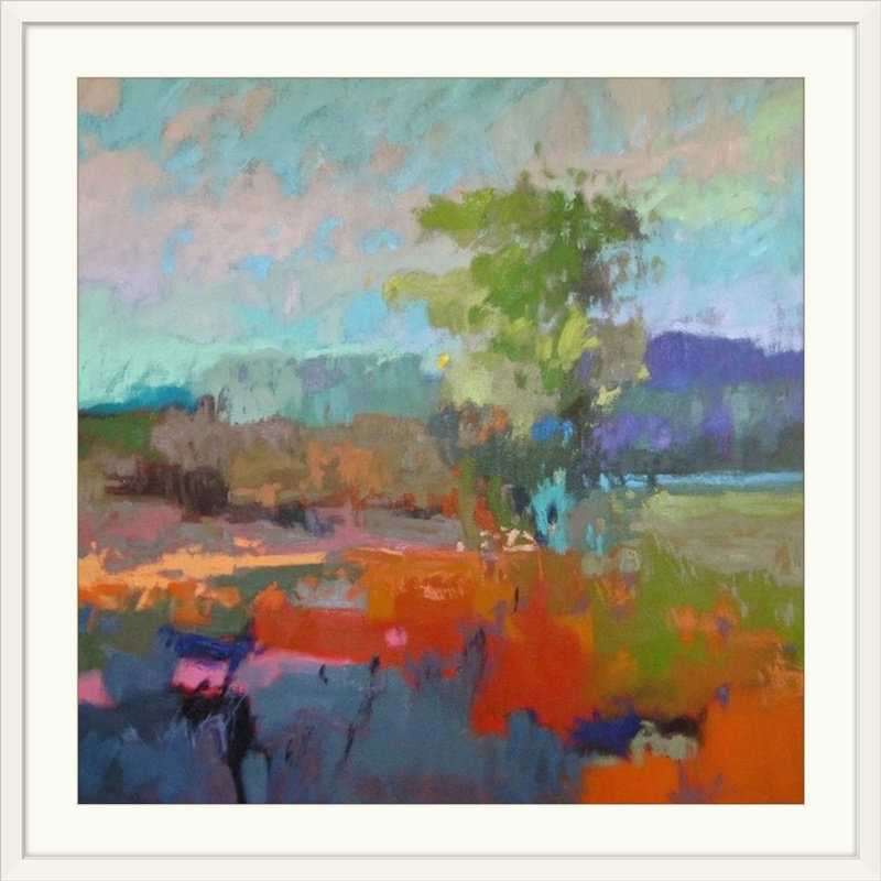 « xii » jane schmidt, reproduction d’art Colorfield, H 24 po x l 24 po x P 1,5 po, Toile