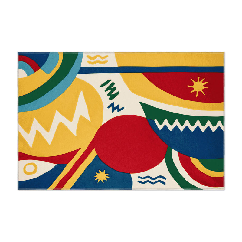 Snazzy Flex Indoor And Outdoor Area Rug, Rectangle 1'6" x 2'6"