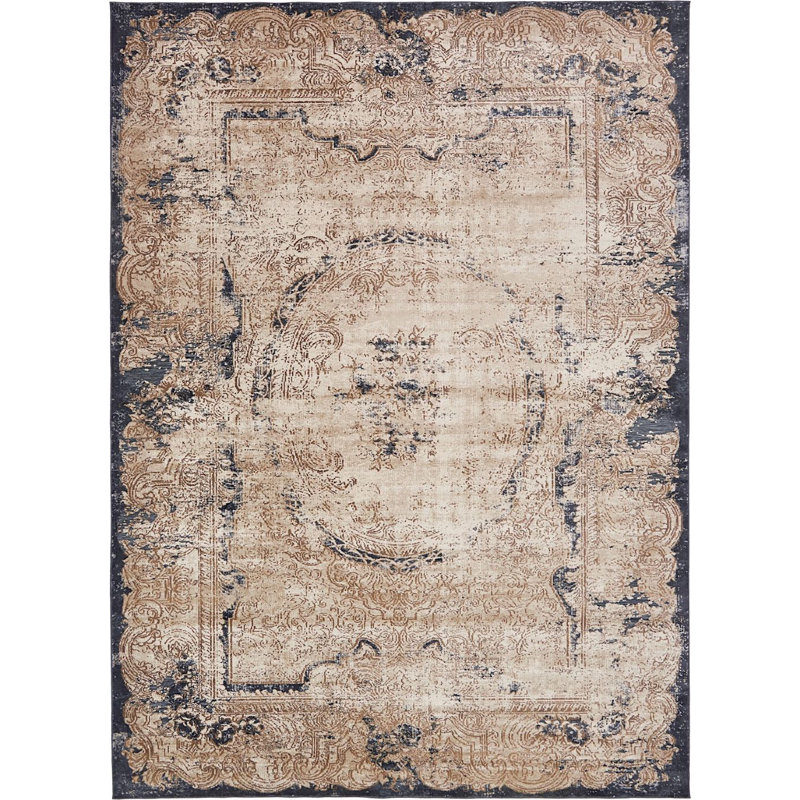 Widener Ikat Indoor Rug, Rectangle 5' x 8'