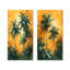 Ensemble de 2 palmiers verts et orange Swaying I - palmiers et palmiers-809663434-809663435-809663436