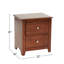 Table de chevet avec rangement 2 tiroirs Selma