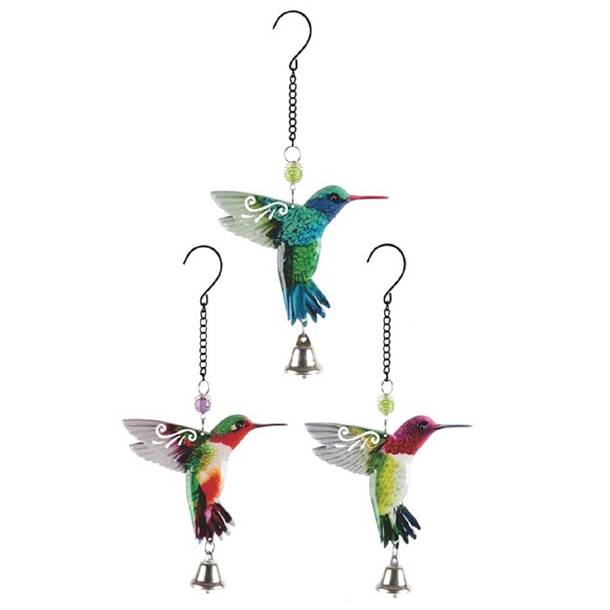 Hi-Line Gift Ltd. Hummingbird on Foxglove Statue & Reviews | Wayfair