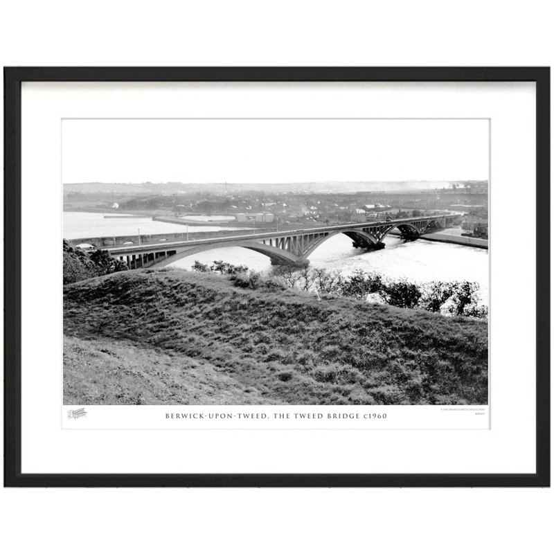Berwick Upon Tweed, The Tweed Bridge C1960 - Single Picture Frame Print, 45cm H x 60cm W x 2.3cm D