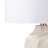 Srivatsa 21‘’ White Etched Ceramic Table Lamp with White Shade
