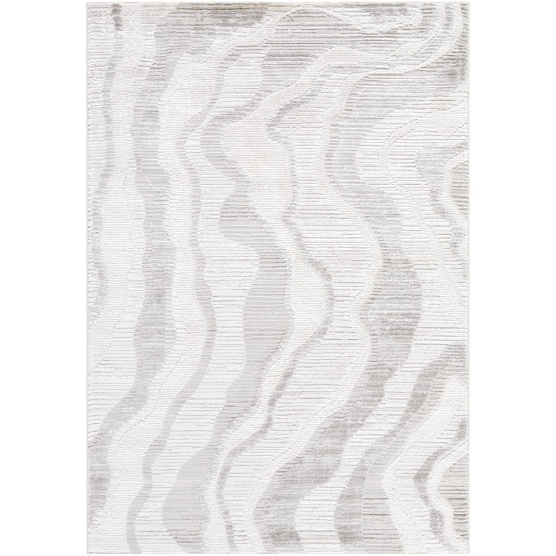 Livleen Abstract Indoor Rug, Rectangle 6'7" x 9'