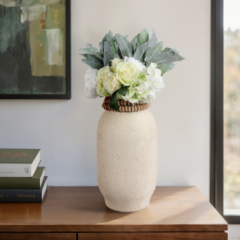 Albany Handmade Ecomix/Solid Wood Table Vase, 16" H x 8" W x 8" D