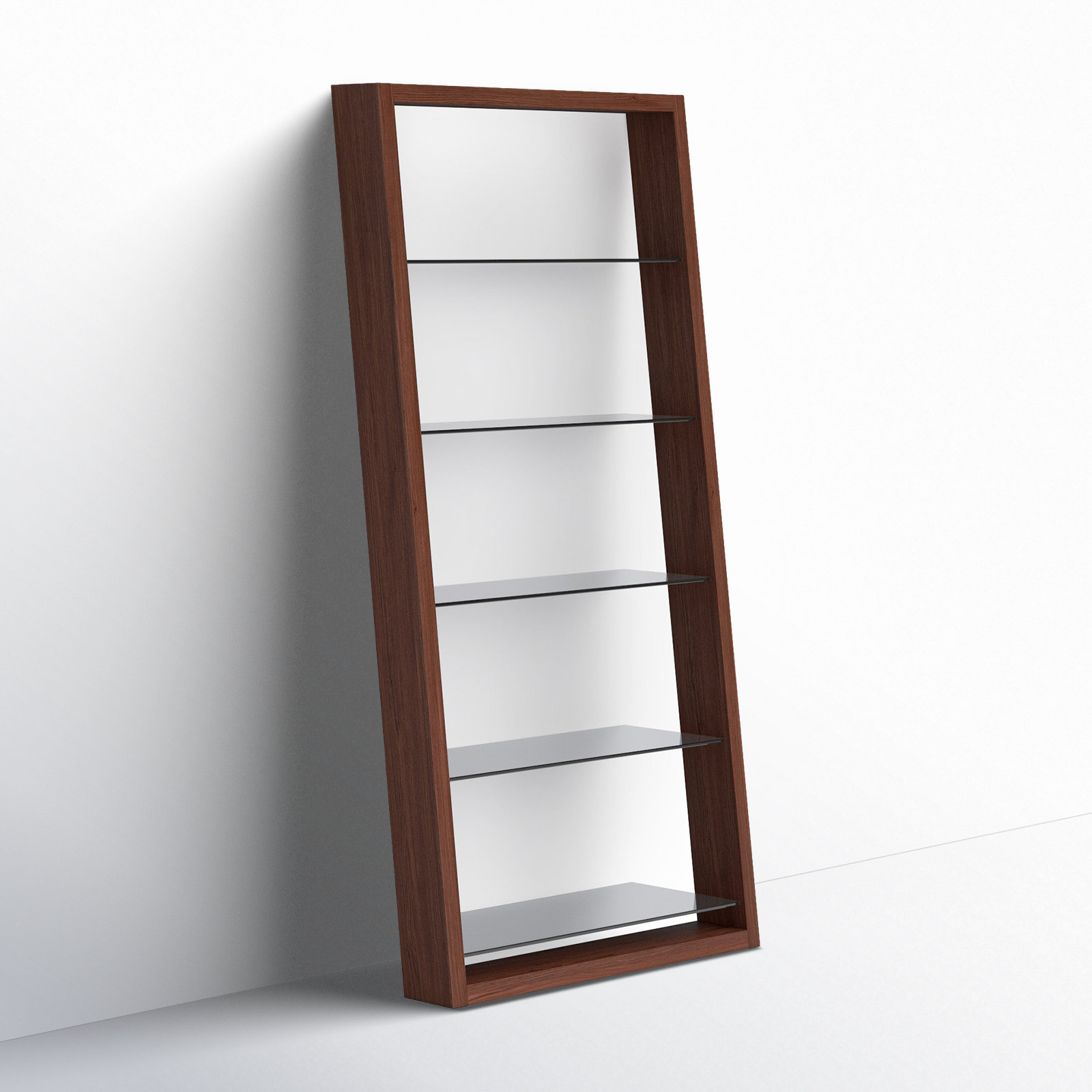 Eileen Blanc 34" Bookcase, Walnut