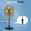 5000 CFM 20 IN Pedestal Oscillating Fan, 3 Speed Heavy Duty Meta...