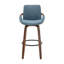 Swivel Upholstered Counter Stool-524958412-524958413