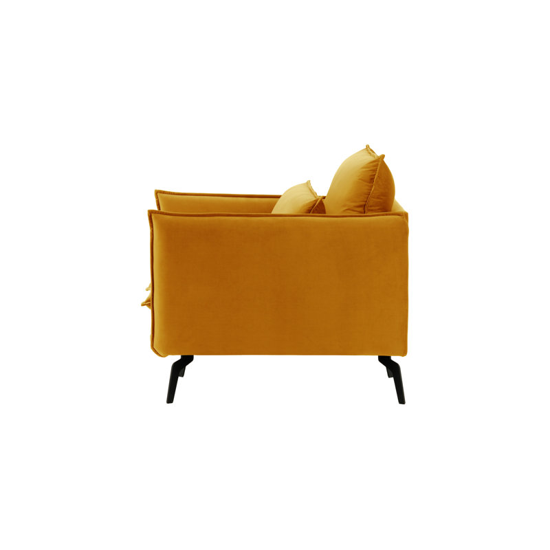 Ferrigno Upholstered Armchair, Mustard