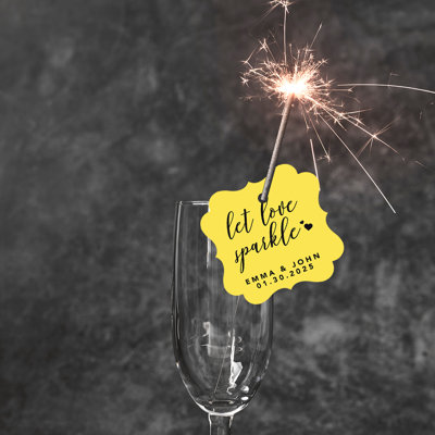 Cadre personnalisé sur mesure Let Love Sparkle