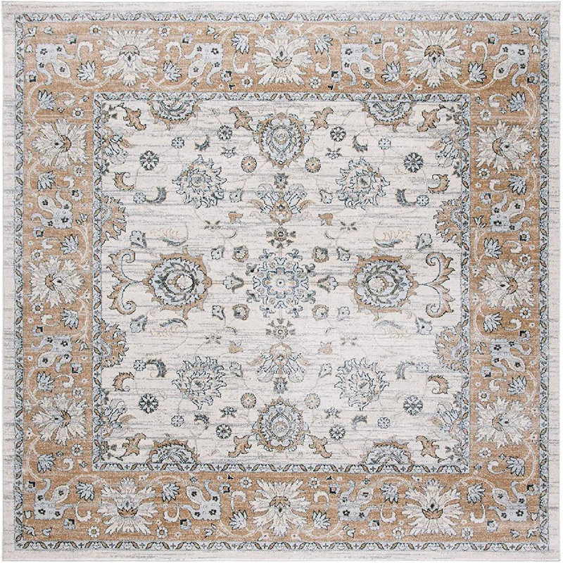 Aayat Performance Oriental Rug, Square 5'3"