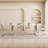 Modern Rectangular Rock Slab Dining Table Sets-109936593