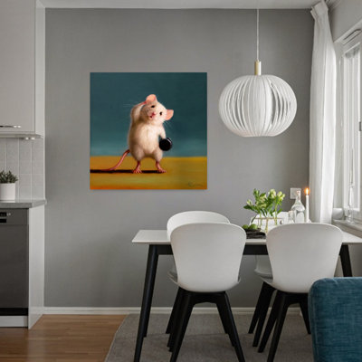 Gym Rat Standing Oblique Crunch Contemporary Urban Art