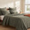 Cotton Canvas Stonewashed Coverlet Set
