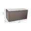 Boîte de terrasse verrouillable en résine imperméable 80 gallons Decksplore-121236020