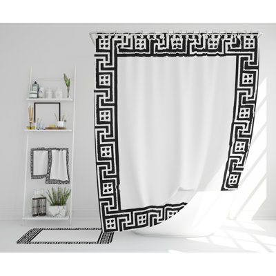 Natrice Polyester Shower Curtain Set