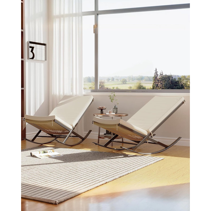 Outdoor Lounge Chair, Beige