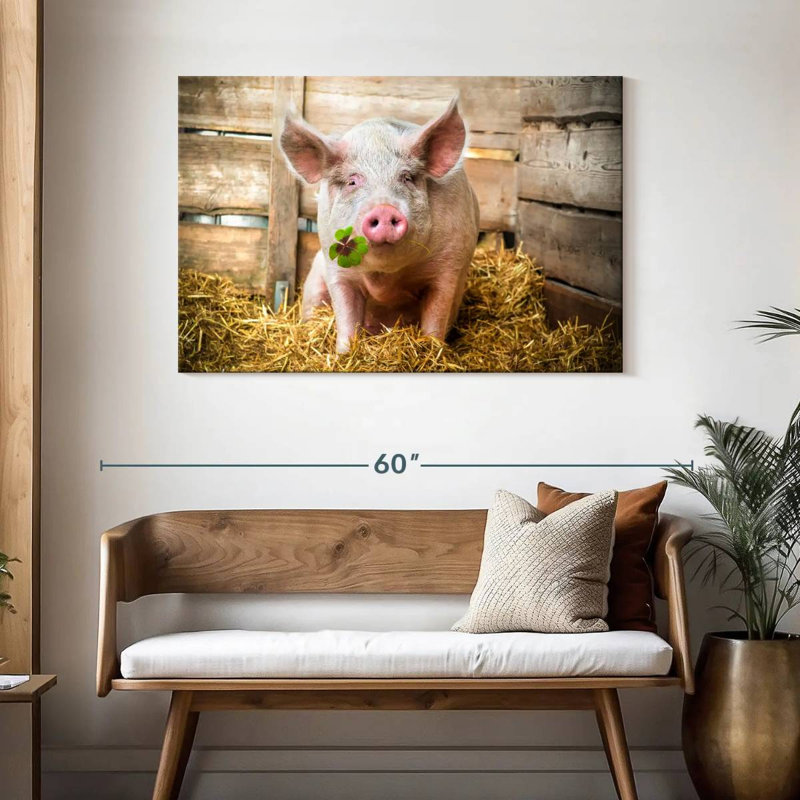 Brampt Lucky Pig, 30" H x 45" W