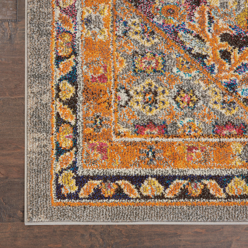 Oriental Indoor Rug, Rectangle 6'7" x 9'6"