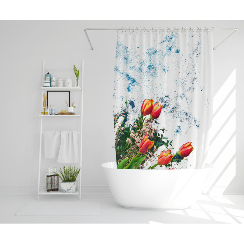 Hooli Polyester Shower Curtain, 168cm H x 168cm W