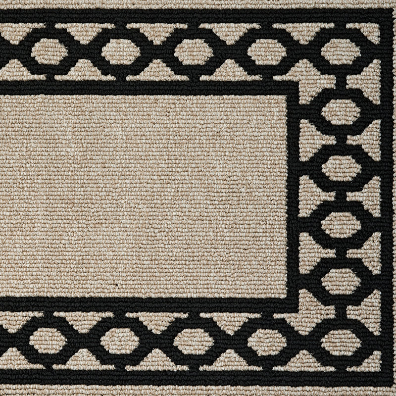Jean Pierre New York Christine Border Machine Washable All Loop Tufted Rugs 1-Piece, Rectangle 2'2" x 3'9"