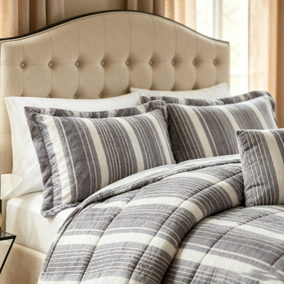 King 4PC Faux Fur Comforter Set