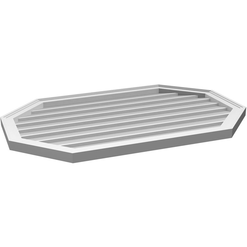 Évent horizontal gondole allongé en surface octogonal Signature, H 26 po x l 40 po x P 1,5 po