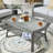 4 - Person Patio Furniture Set with Rocking Swivel Chairs, Outdoor Wicker Rattan Loveseat Seating Group with Cushions, All Weather Sofa Conversation Set with End Table for Garden Backyard-420805821